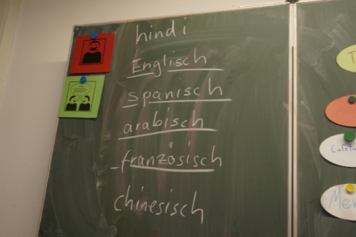 Frankfurt  IGS Herder Schule Unterricht Aktion Recht auf Bildung Weltklasse
